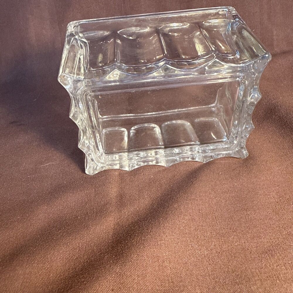 Sugar Packet Holder Clear Glass Ribbed Sweetener Caddy Diner Restaurant Table - Picture 2 of 5